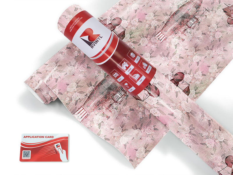 blushing dirigibles steampunk Craft Vinyl Roll