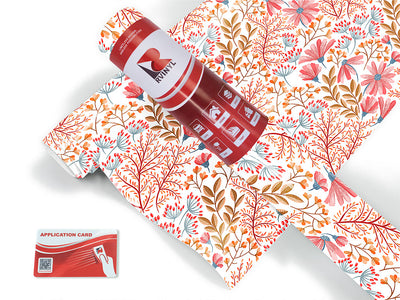 blushing foliage floral Craft Vinyl Roll
