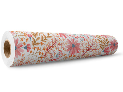 Blushing Foliage Floral Wrap Film Wholesale Roll~Rwraps Series 914 Digitally Printed Vinyl Roll~5