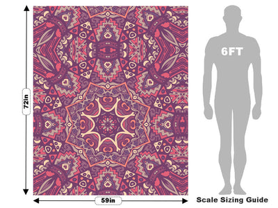 Blushing Rose Mandala Vehicle Wrap Scale~Rwraps Series 914 Blushing Rose Mandala Measurements~1