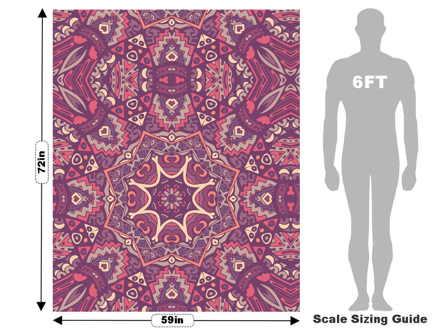 Blushing Rose Mandala Vehicle Wrap Scale~Rwraps Series 914 Blushing Rose Mandala Measurements~1