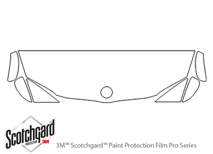 1-series 3M Clear Bra Hood Precut PPF Diagram