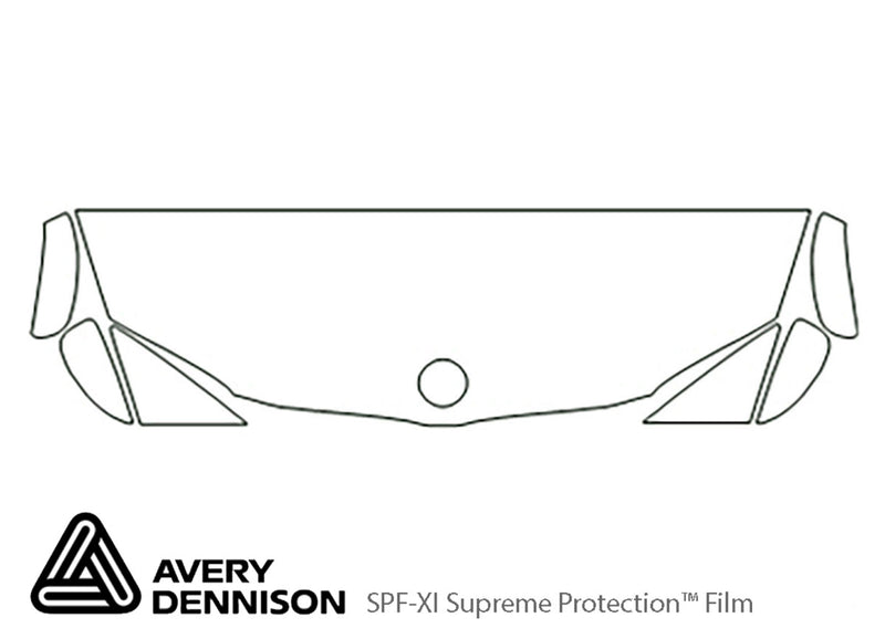 1-series Avery Dennison Clear Bra Hood Precut PPF Diagram