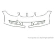 1-series 3M Clear Bra Bumper Precut PPF Diagram