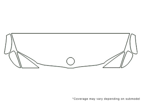 1-series 3M Clear Bra Hood Precut PPF Diagram