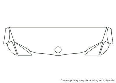 1-series Avery Dennison Clear Bra Hood Precut PPF Diagram