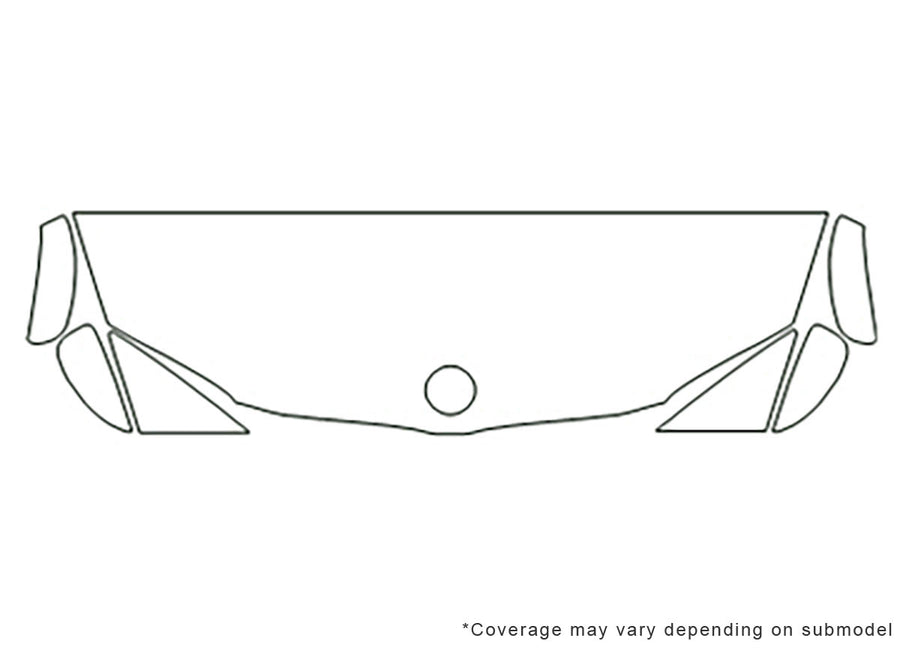 1-series Avery Dennison Clear Bra Hood Precut PPF Diagram
