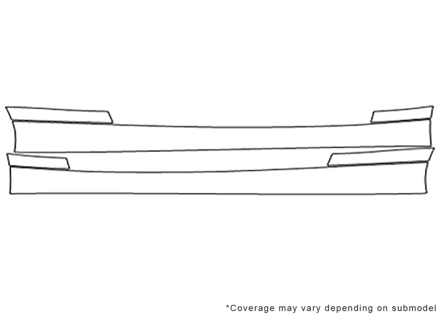 1-series 3M Clear Bra Door Cup Precut PPF Diagram