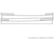 1-series Avery Dennison Clear Bra Door Cup Precut PPF Diagram