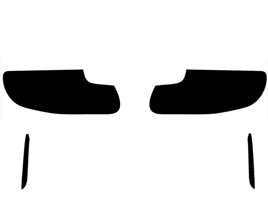 2-series Precut Tail Light Tint Diagram