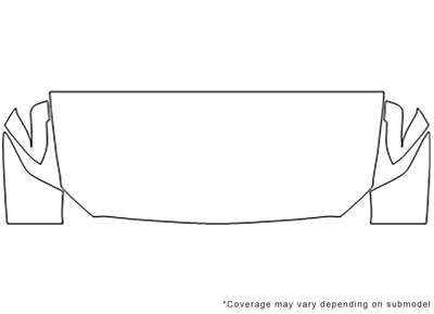 2-series Avery Dennison Clear Bra Hood Precut PPF Diagram