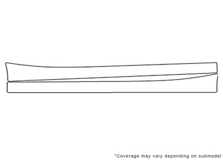 2-series 3M Clear Bra Door Cup Precut PPF Diagram