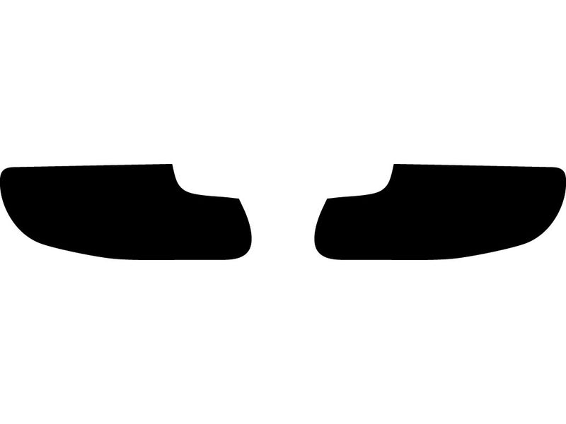 2-series (convertible / coupe / led) Precut Tail Light Tint Diagram