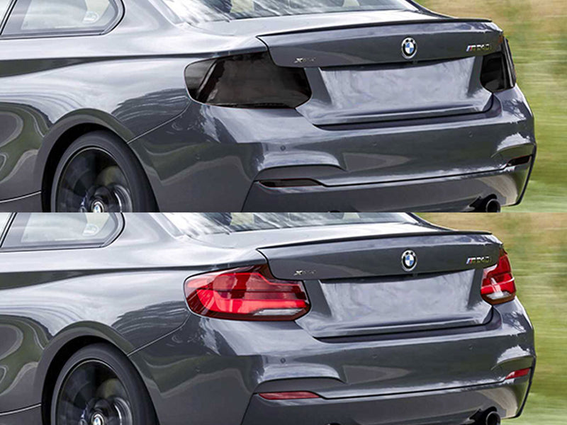 2-series (convertible / coupe / led) Before and After Smoked Taillights