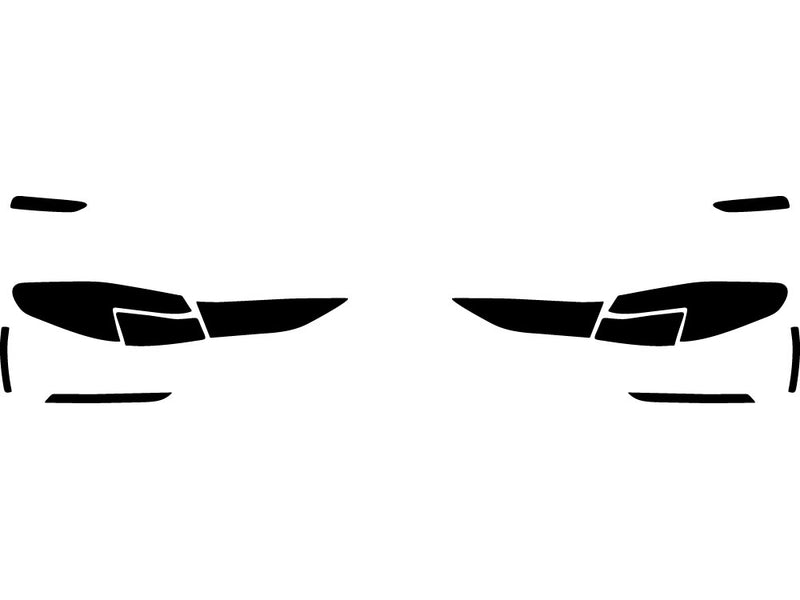 2-series (gran coupe) Precut Tail Light Tint Diagram