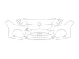 2-series Avery Dennison Clear Bra Bumper Precut PPF Diagram