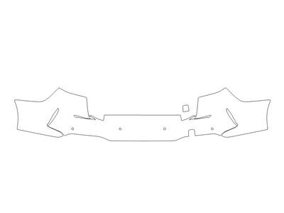 2-series 3M Clear Bra Door Cup Precut PPF Diagram