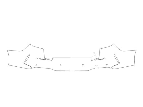 2-series Avery Dennison Clear Bra Door Cup Precut PPF Diagram