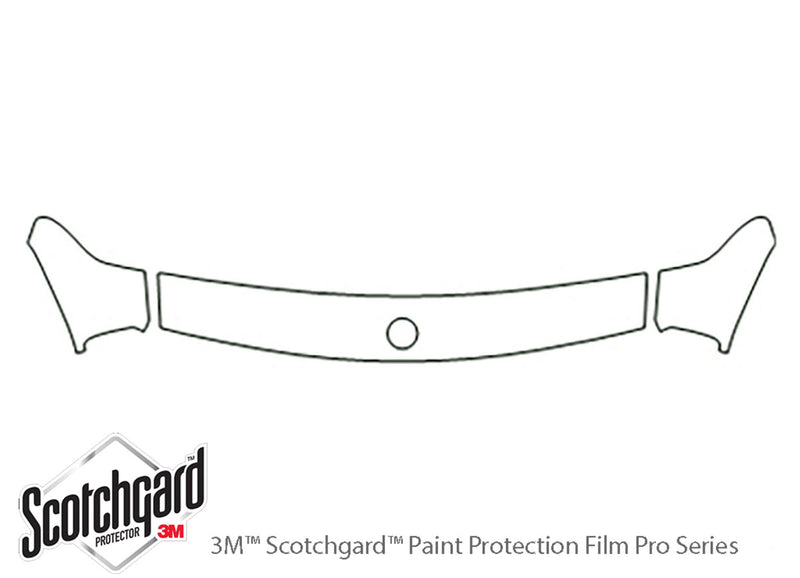 3-series 3M Clear Bra Hood Precut PPF Diagram