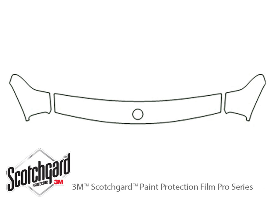 3-series 3M Clear Bra Hood Precut PPF Diagram