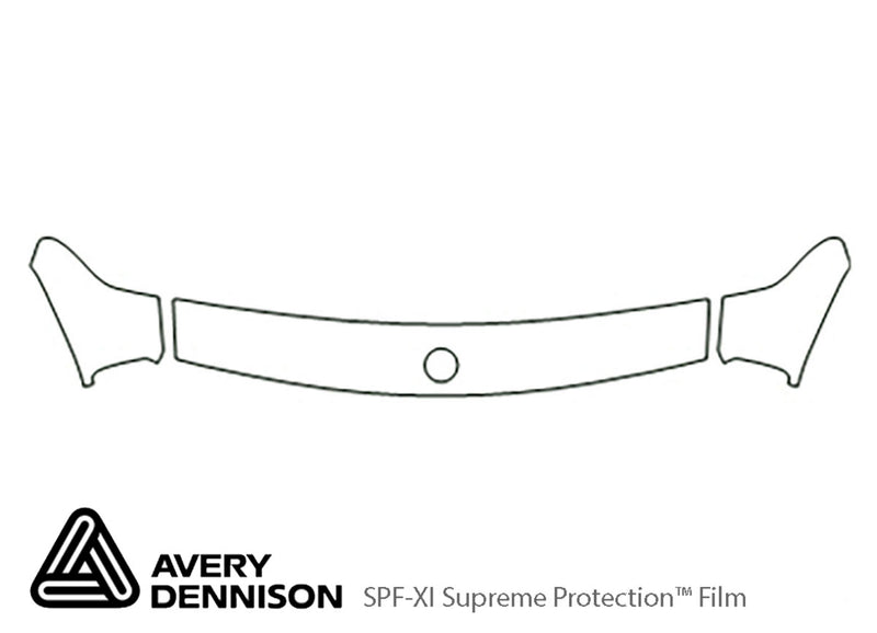 3-series Avery Dennison Clear Bra Hood Precut PPF Diagram