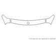 3-series 3M Clear Bra Hood Precut PPF Diagram
