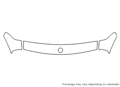 3-series 3M Clear Bra Hood Precut PPF Diagram