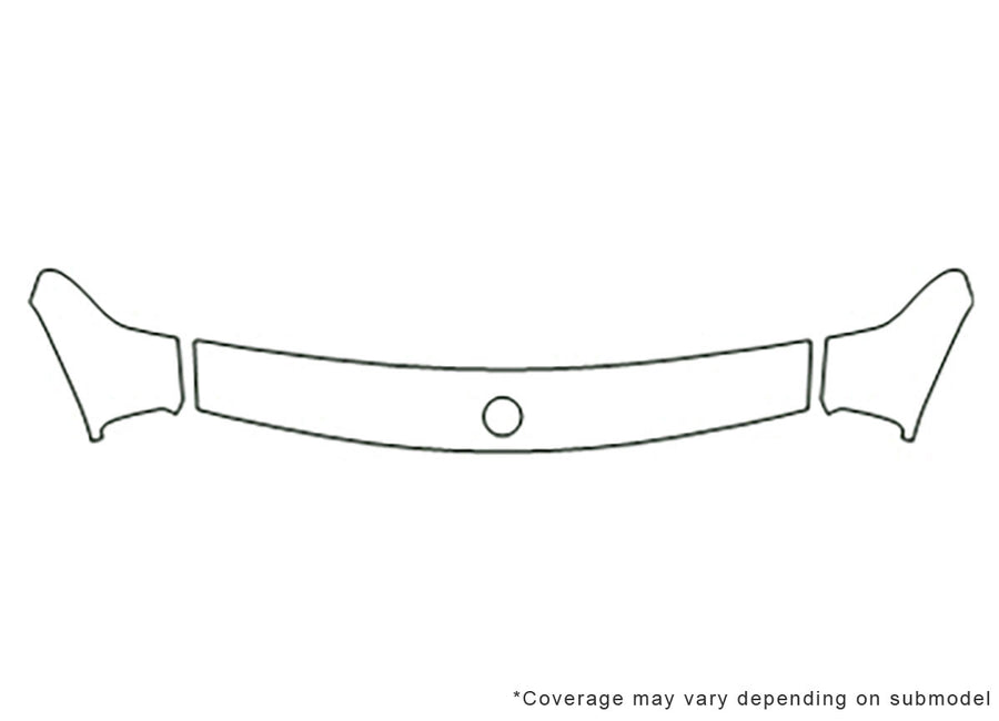 3-series Avery Dennison Clear Bra Hood Precut PPF Diagram