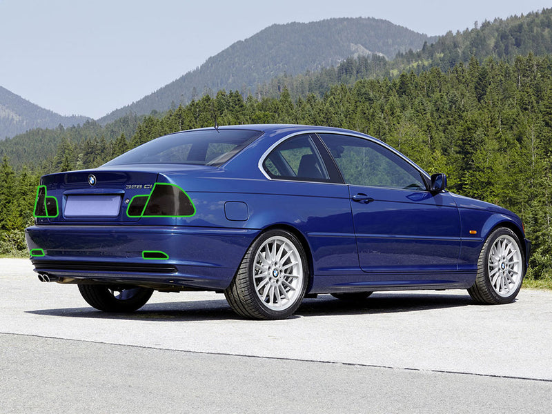 3-series (coupe) Tail Light Tint Installation Points