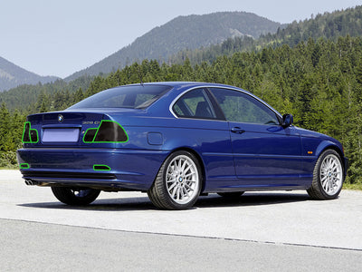 3-series (coupe) Tail Light Tint Installation Points