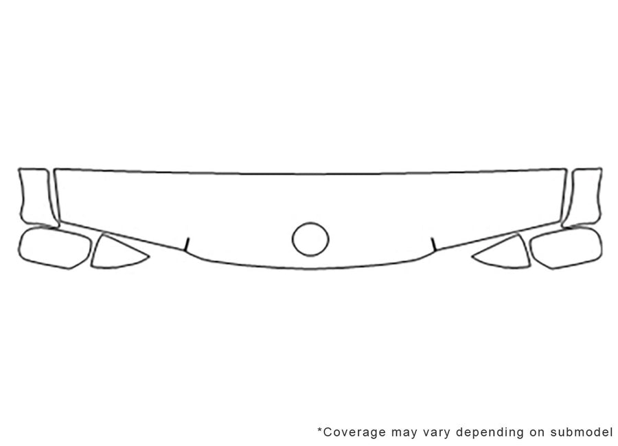 3-series Avery Dennison Clear Bra Hood Precut PPF Diagram