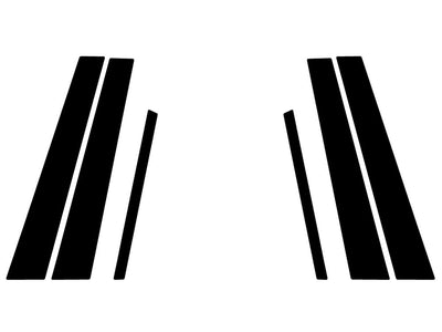bmw 3-series 1999-2005 (sedan) Gloss Black Pillar Trim