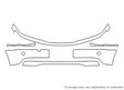 3-series 3M Clear Bra Bumper Precut PPF Diagram