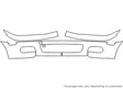 3-series Avery Dennison Clear Bra Bumper Precut PPF Diagram