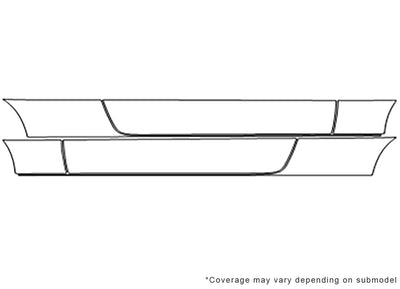 3-series 3M Clear Bra Door Cup Precut PPF Diagram