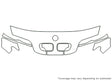 3-series 3M Clear Bra Hood Precut PPF Diagram