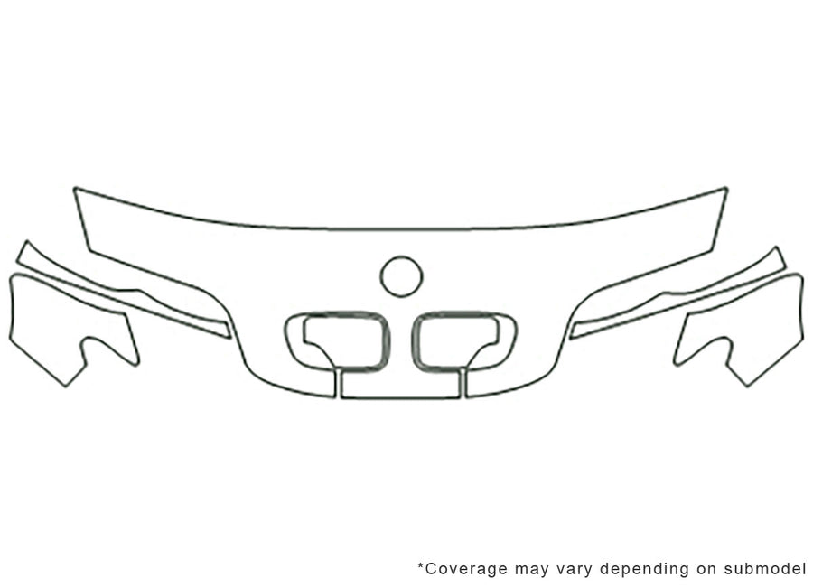 3-series Avery Dennison Clear Bra Hood Precut PPF Diagram