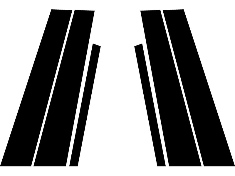 bmw 3-series 2006-2012 (sedan) Camo Pillar Trim Diagram