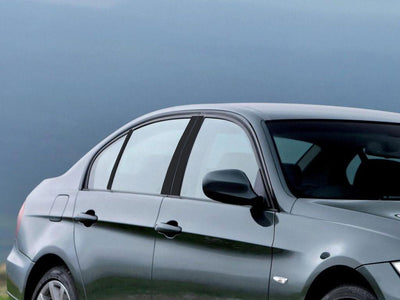 bmw 3-series 2006-2012 (sedan) Carbon Fiber Pillar Cover Diagram