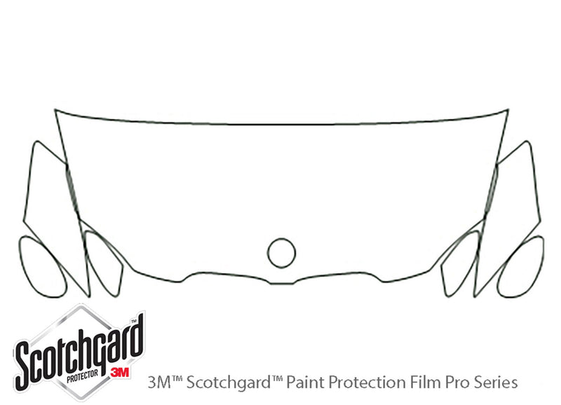 3-series 3M Clear Bra Hood Precut PPF Diagram