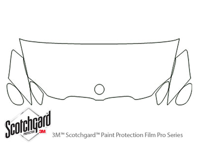 3-series 3M Clear Bra Hood Precut PPF Diagram