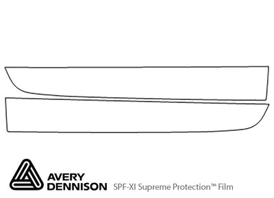 3-series Avery Dennison Clear Bra Door Cup Precut PPF Diagram