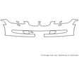 3-series 3M Clear Bra Bumper Precut PPF Diagram