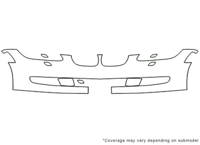 3-series 3M Clear Bra Bumper Precut PPF Diagram