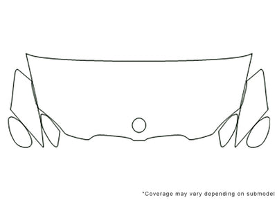 3-series 3M Clear Bra Hood Precut PPF Diagram