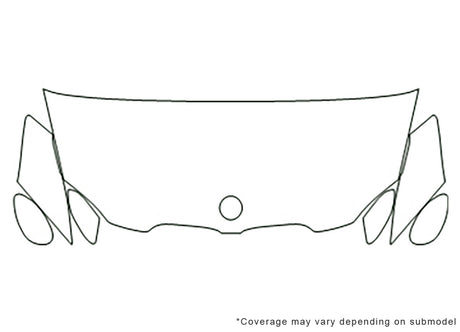 3-series Avery Dennison Clear Bra Hood Precut PPF Diagram