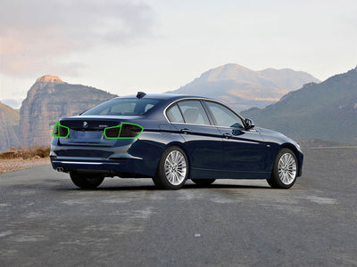 3-series (sedan) Tail Light Tint Installation Points
