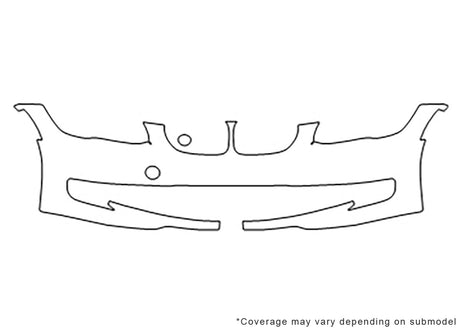 3-series 3M Clear Bra Bumper Precut PPF Diagram