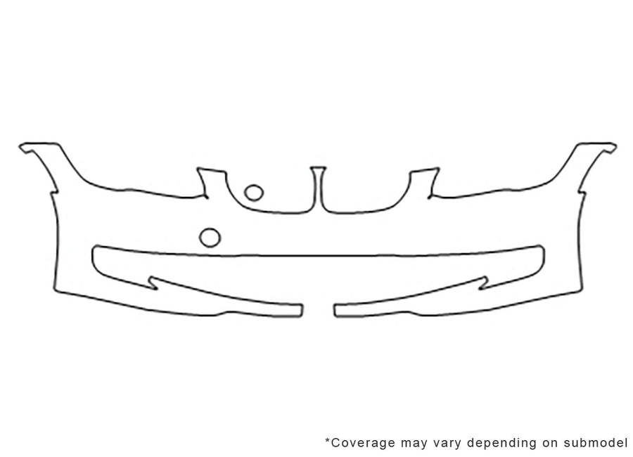3-series 3M Clear Bra Bumper Precut PPF Diagram
