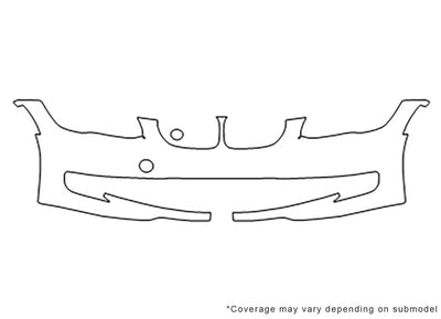 3-series Avery Dennison Clear Bra Bumper Precut PPF Diagram